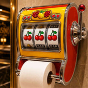 Retro Slot Machine Shaped Limited Edition Toilet Paper Holder, Wall-Mounted Toilet Wall Decor, Restroom Accessory, Housewarming Gift for Friends