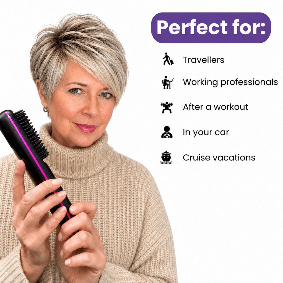 [NEW] FLOWN Portable Straightener Brush - GoBrush PRO