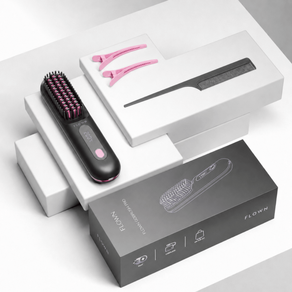 [NEW] FLOWN Portable Straightener Brush - GoBrush PRO