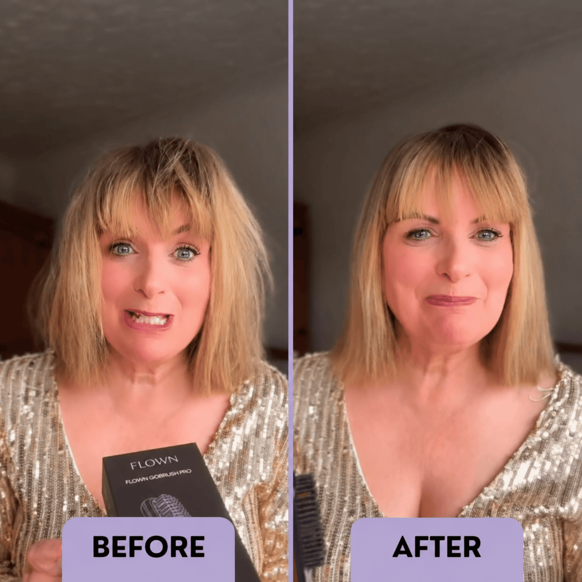 [NEW] FLOWN Portable Straightener Brush - GoBrush PRO