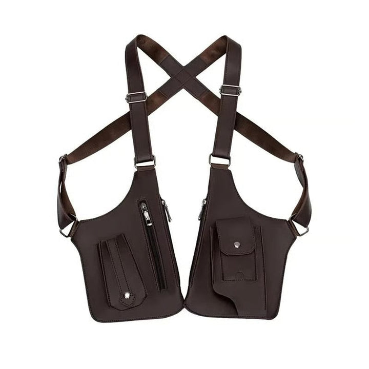 Premium Leather Adjustable Underarm Shoulder Bag for Men & Women