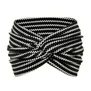Printed cross yoga headband