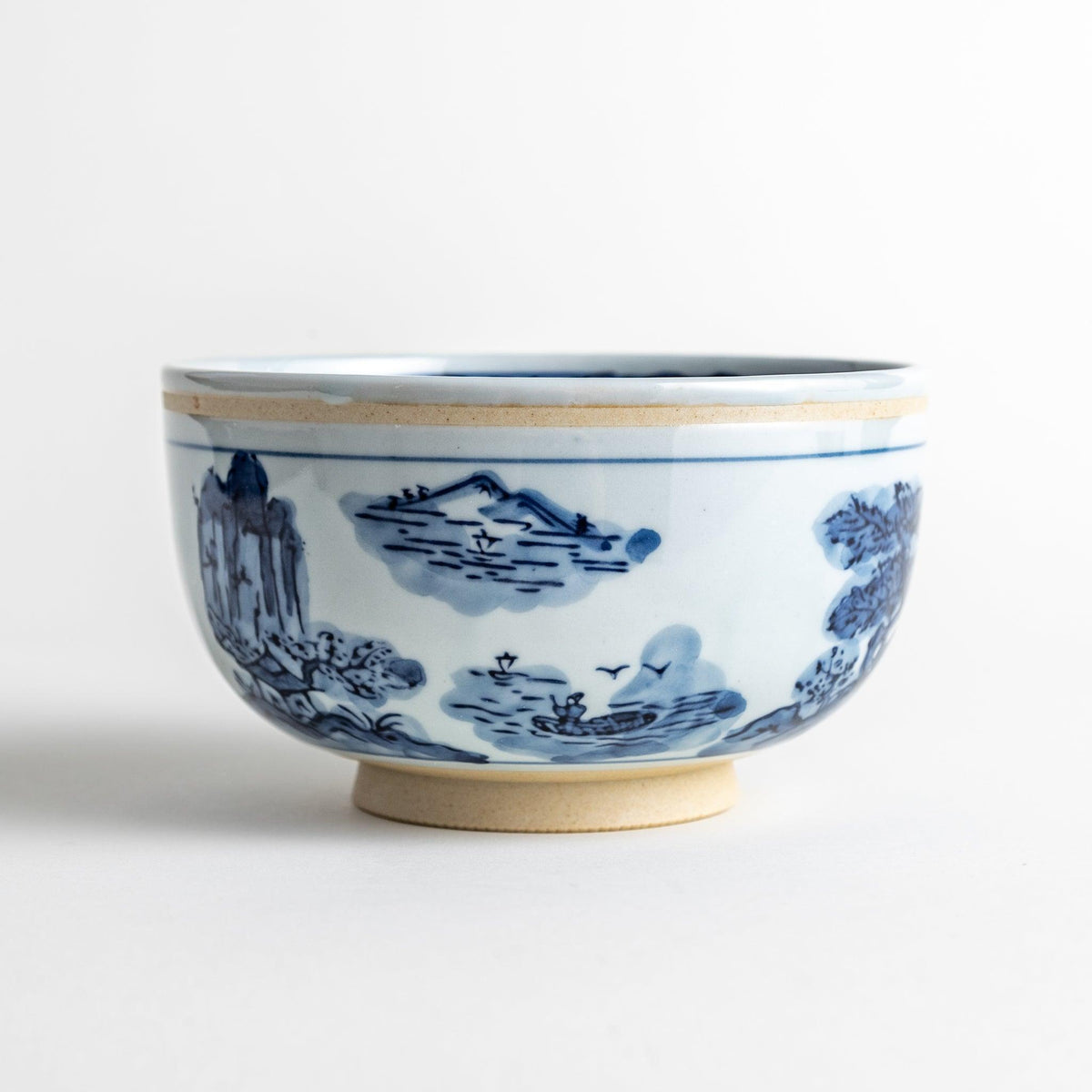 Retro Dyed Landscape Donburi Bowl