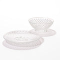 Snowflake Arare Dessert Bowl & Saucer Set