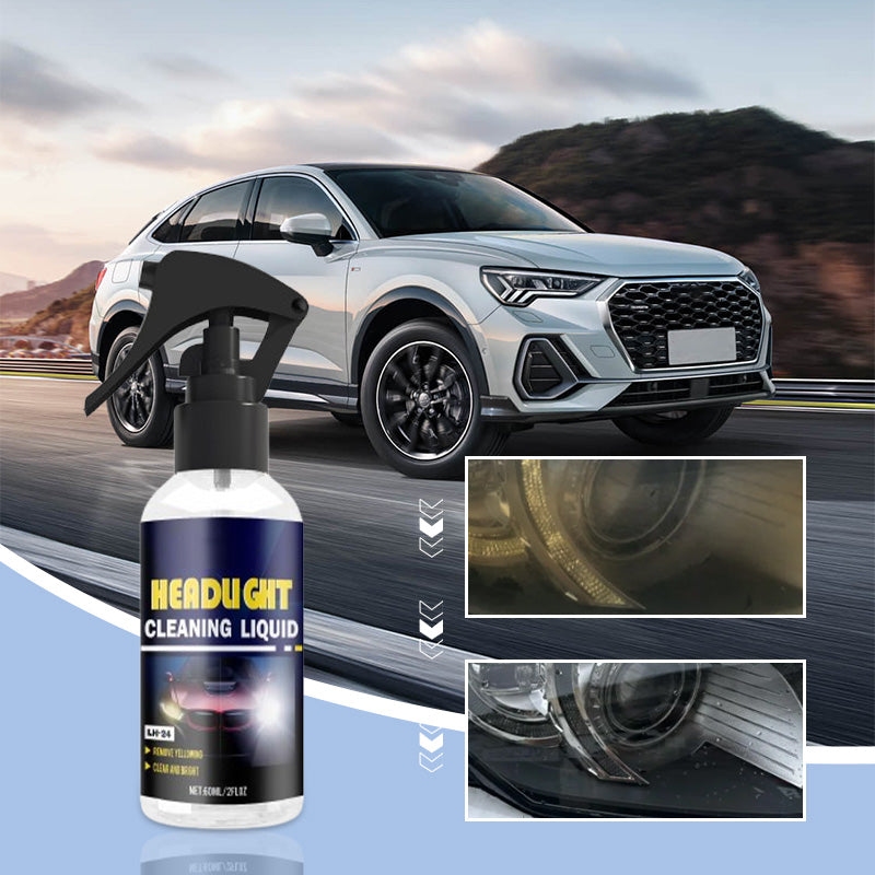 💡 Car Headlight Cleaning & Restoration Agent – Scratch Remover, UV Protection & Anti-Yellowing 🚗