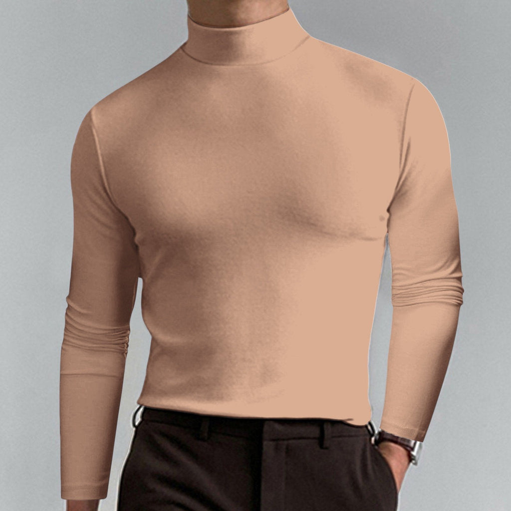 🔥HOT SALE 60% OFF🔥Mens High Neck Slim Fit Long Sleeve T-shirt