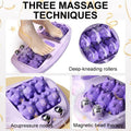 💥🦶✨Sale -50% 💆‍♀️Portable Dual Massage Roller – Relax and instantly relieve feet😌🌿