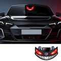 Solar Devil Eye LED Car Warning Light