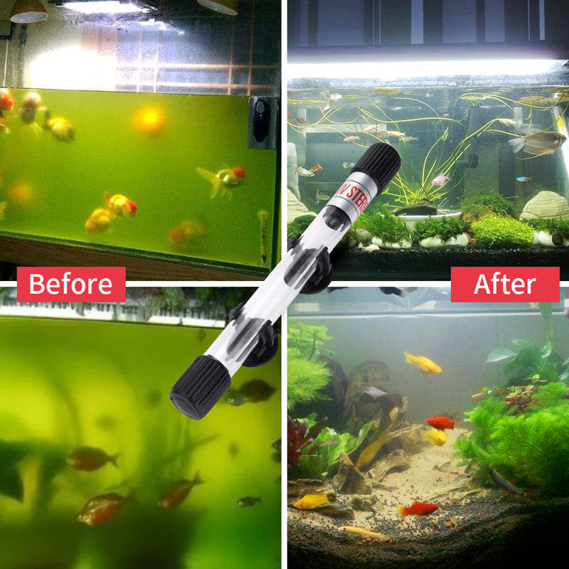 Timed UV Sterilizer for Fish Tank Water Disinfection