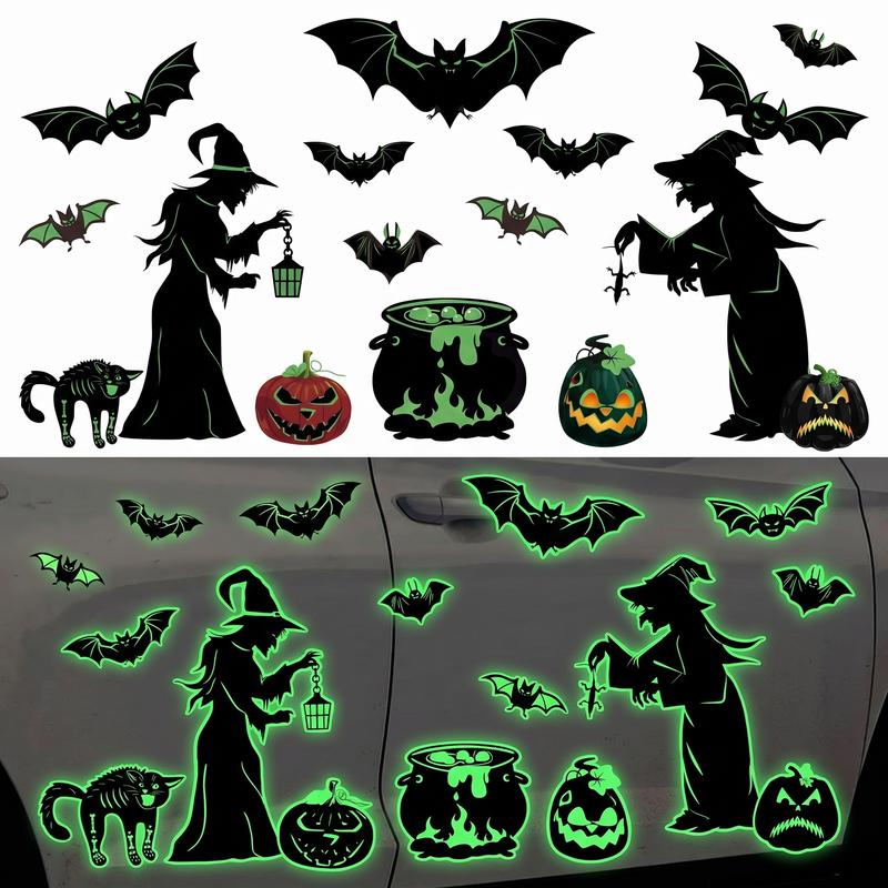 Glow in Dark Halloween Car Stickers