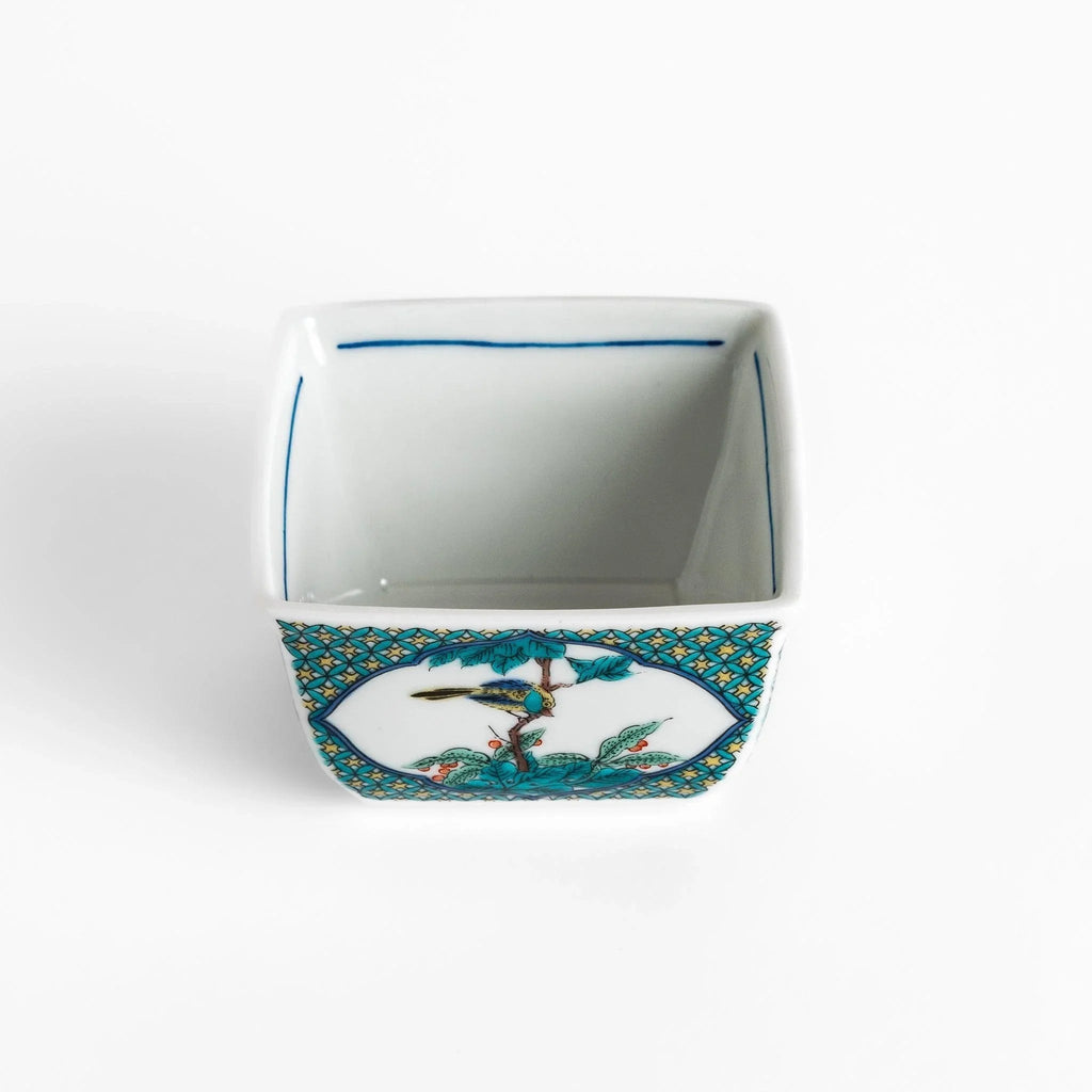 Traditional Flower and Bird Condiment Bowl