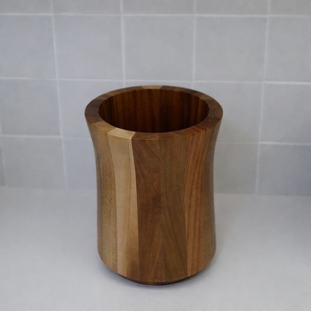 7 Piece Teak Utensil Set + Caddy Bundle