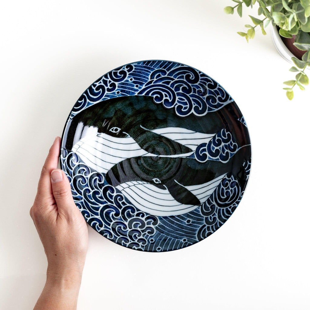 White Wave Whale Pasta Bowl